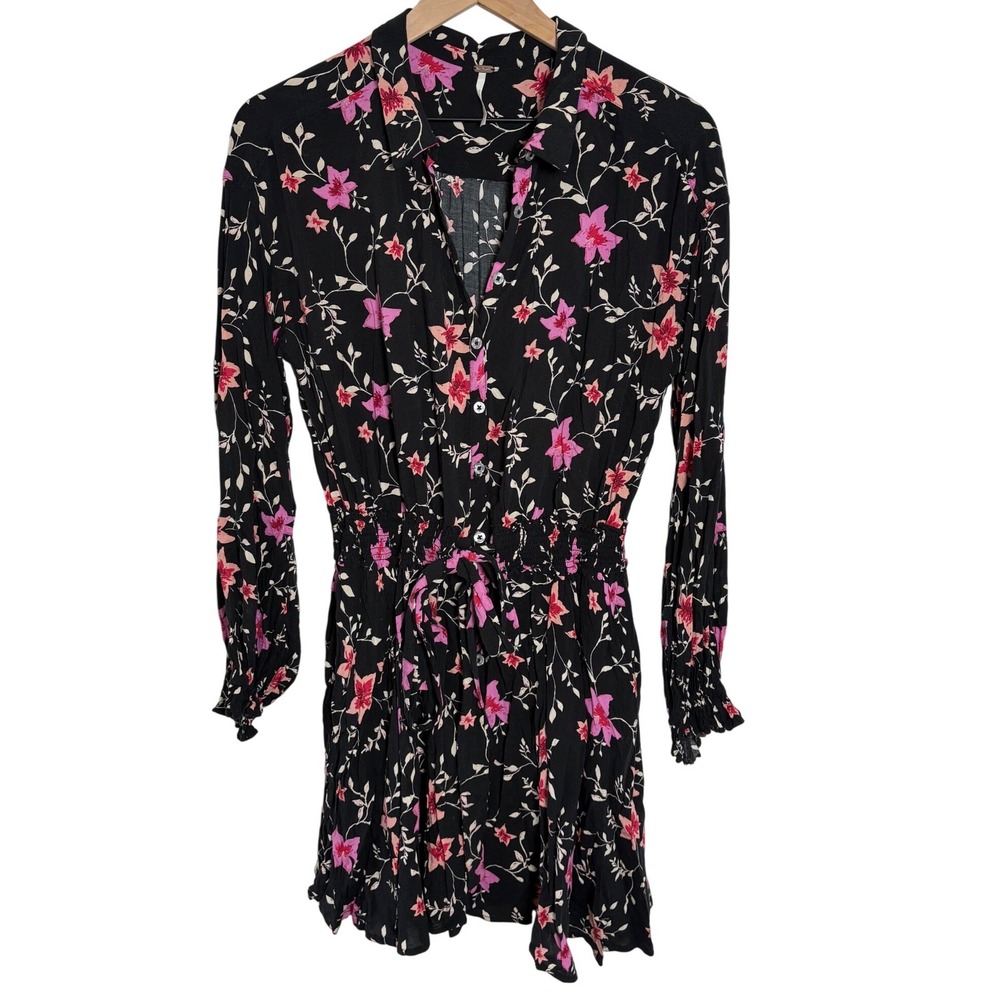 Free People Lighten Up Floral Mini Dress Medium